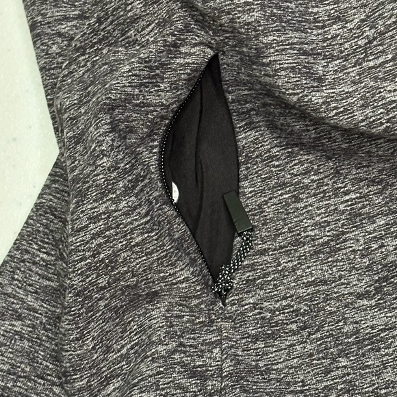 Lululemon Surge Warm Long Sleeve Top T-Shirt Men's Size Medium Heathered Black - Picture 6 of 10